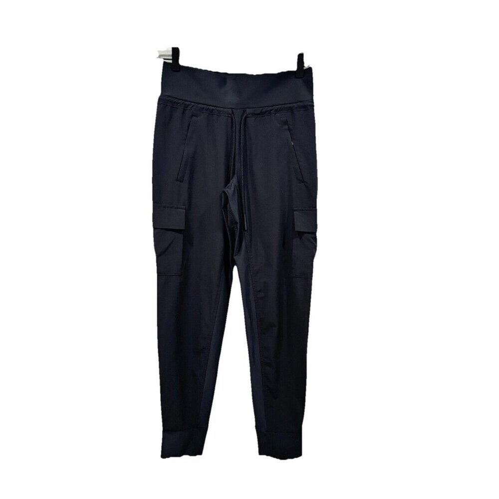 Athleta Trekkie North Jogger Pants Womens 0 Black V 305514 Zip Pockets Stretch